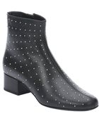 Saint Laurent Black Leather 'Babies 40' Studded Boots - Lyst