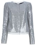 Diane von Furstenberg Grey Jacket - Lyst
