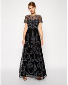 Asos Embellished Pretty Gothic Maxi Dress - Lyst