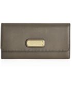 Marc By Marc Jacobs New Q Long Trifold Leather Wallet - Lyst