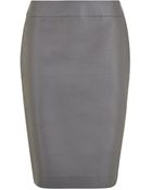 Armani Collezioni Taffeta Pencil Skirt - Lyst