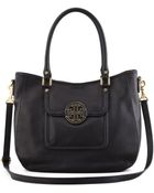Tory Burch Pebbled Amanda Hobo - Lyst