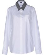 Jil Sander Navy Long Sleeve Shirt - Lyst