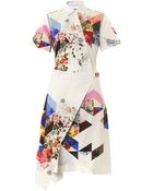 Preen By Thornton Bregazzi Celeste Printed Shirt Dress - Lyst