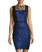 Jax Sleeveless Scuba Cocktail Dress - Lyst