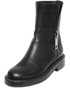 Grey Mer 40Mm Zipped Calf Leather Boots - Lyst