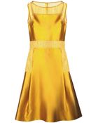 Lela Rose Sleeveless Lace Dress - Lyst