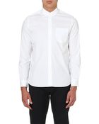 O.a.m.c Contrast-panel Cotton Shirt - Lyst