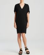 Helmut Lang Dress - Sonar Wool Short Sleeve - Lyst