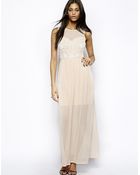 Lipsy Beaded Detail Maxi Dress - Lyst