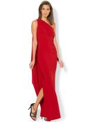 Lauren by Ralph Lauren One-Shoulder Draped Gown - Lyst