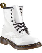 Dr. Martens 1460 Lace-Up Boot White Patent - Lyst