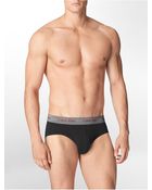 Calvin Klein 3 Pack Cotton Stretch Hip Brief - Lyst