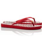 Tory Burch Printed Flipflop - Lyst