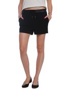 T By Alexander Wang Leather Trim Shorts - Lyst
