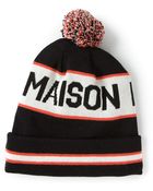 Maison Kitsuné '' Jacquard Beanie Hat - Lyst