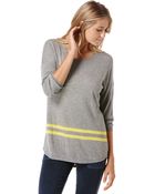 C&C California Intarsia Knit Stripe Pullover - Lyst
