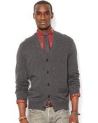 Polo Ralph Lauren Merino Wool V-Neck Cardigan - Lyst