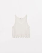 Zara Embroidered Top - Lyst