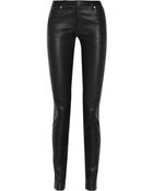 Maison Margiela Stretch-Leather Skinny Pants - Lyst
