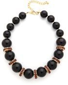 Kenneth Jay Lane Beaded Choker Necklace - Black Multi - Lyst