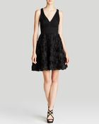 Aidan Mattox Dress - Rosette Fit And Flare - Lyst