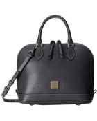 Dooney & Bourke Saffiano Zip Zip Satchel - Lyst