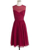 J.Crew Clara Dress In Silk Chiffon - Lyst