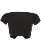 Nicholas Double Bonded Off Shoulder Crop - Lyst