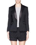 Rag & Bone Harper Leather Lapel Blazer - Lyst