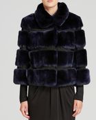 Diane von Furstenberg Jacket Loretta Crop Fur - Lyst