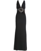 Roberto Cavalli Embellished Silk Evening Gown - Lyst