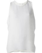 Helmut Lang Side Drop Sheer Top - Lyst