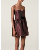 RED Valentino Heart Pattern Dress - Lyst