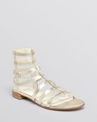 Stuart Weitzman Flat Gladiator Sandals - Caesar - Lyst