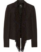 McQ by Alexander McQueen Fringed Crepe Blazer - Lyst