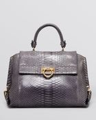 Ferragamo Satchel Sofia Medium Python - Lyst