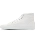 Common Projects White Leather Tournament High_Tops - Lyst