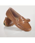 Lauren by Ralph Lauren Snakeembossed Camila Loafer - Lyst