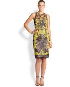 Sachin & Babi Noir Applique-Detail Lace-Overlay Dress - Lyst