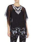 BCBGMAXAZRIA Lora Embellished Caftan Top - Lyst