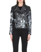 McQ by Alexander McQueen Manga Leather Biker Jacket - Lyst