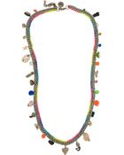 Venessa Arizaga California Dreamin' Silver-Plated Woven Charm Necklace - Lyst