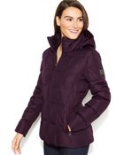 Calvin Klein Hooded Quilted Down Puffer Coat - Lyst