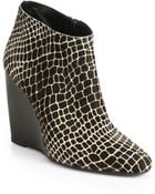 Pierre Hardy Animal-Print Calf Hair Wedge Ankle Boots - Lyst