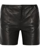 Maison Margiela Leather Shorts - Lyst