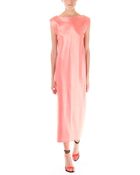 TOME Double Faced Satin V Back Dress - Lyst