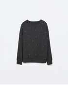 Zara Top With Diamante - Lyst