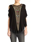 Free People Embroidered Top - Lyst