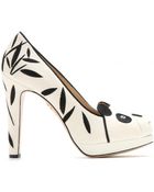 Charlotte Olympia Mei Xiang Velvet Pumps - Lyst